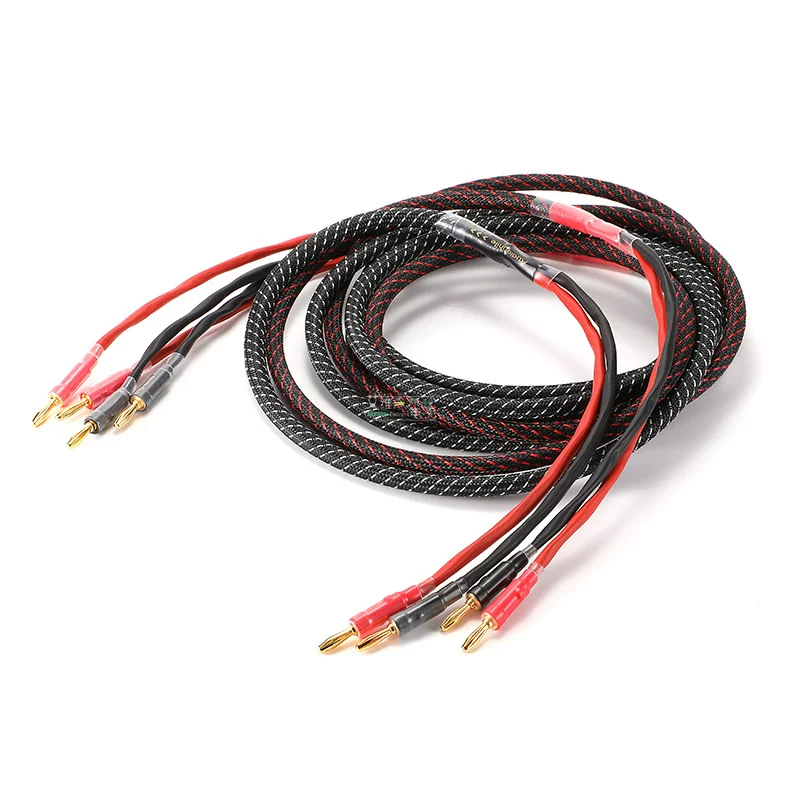 Cáp âm thanh loa chính Kenami audiophile HIFI của Nhật Bản 2S11F cáp loa cáp kết nối phích cắm chuối