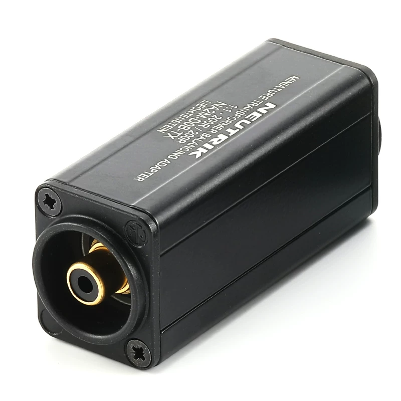 Máy biến áp cách ly âm thanh NEUTRIK NA2M-D2B-TX XLR nam sang RCA sen giảm tiếng ồn 0