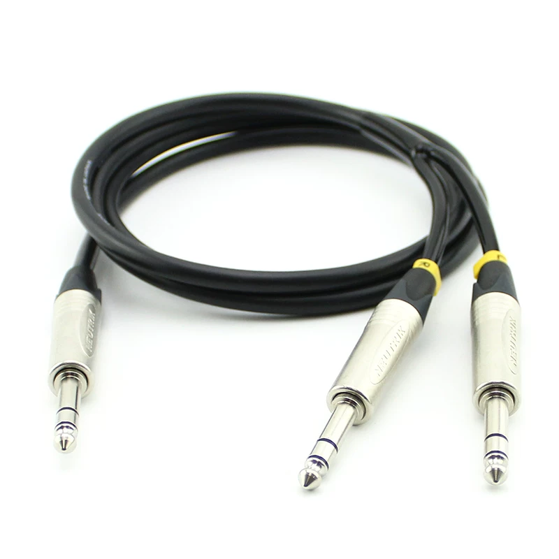 Cáp kênh đôi Canare Neutrik phích cắm ba lõi lớn NP3X cắm song song 6.35 kết nối dây điện 2