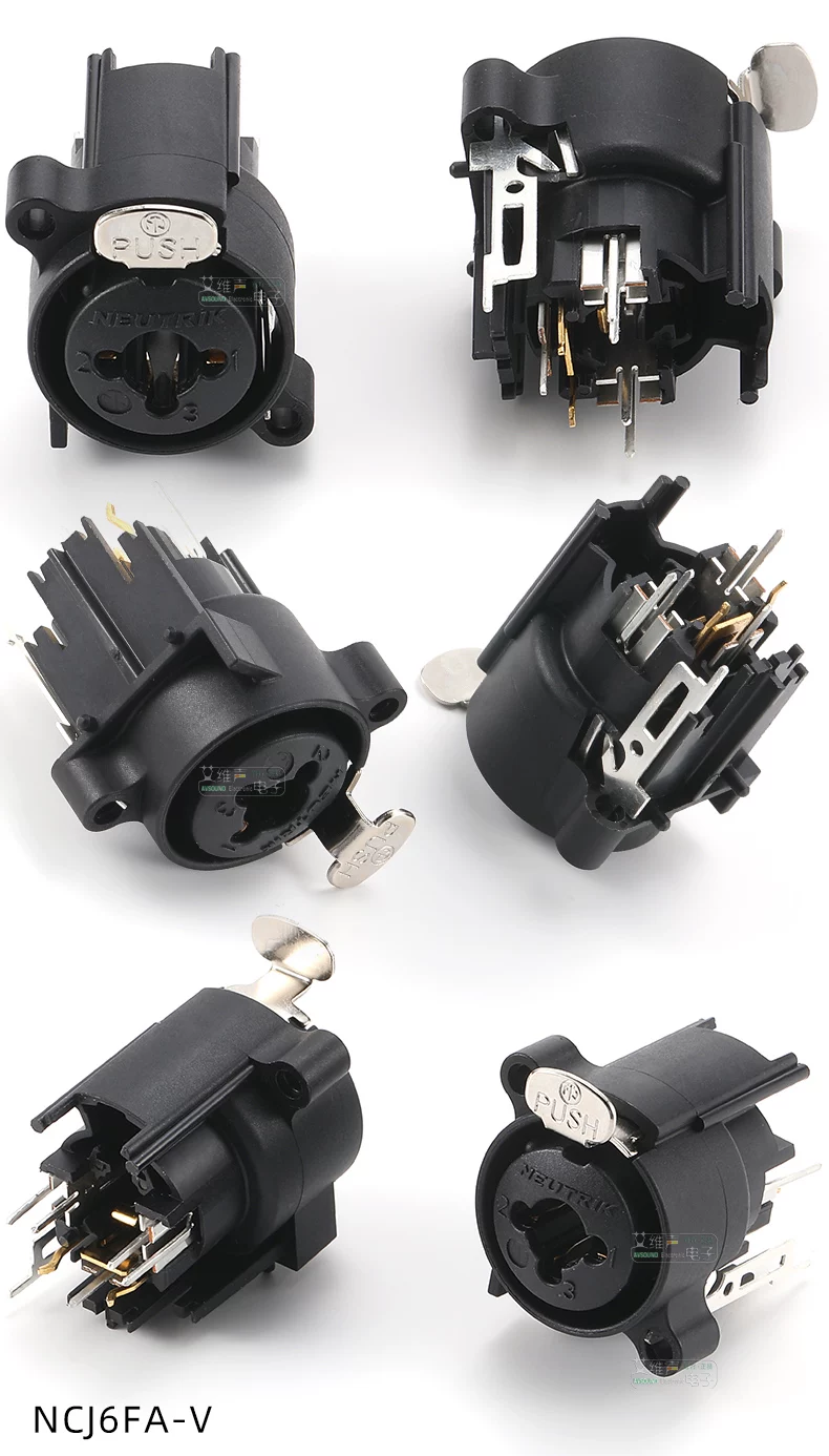 NEUTRIK NCJ6FA-V XLR 6.35 TRS kết hợp ổ cắm PCB đa năng ổ cắm cái kết hợp