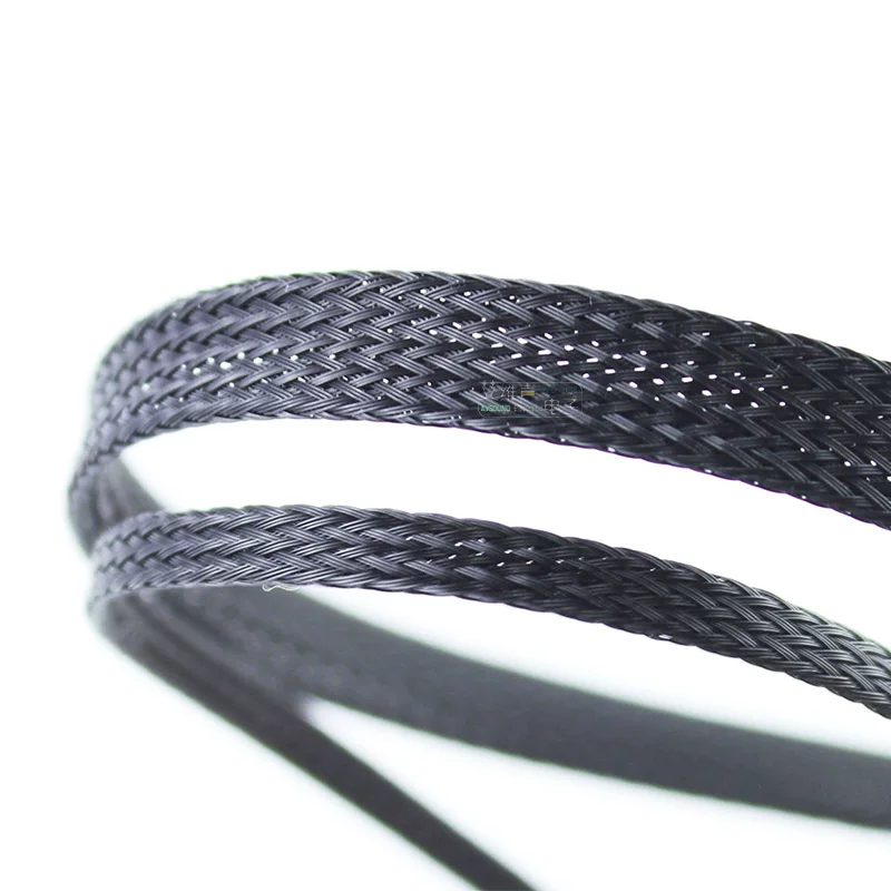 Lưới hấp thụ sốc, ống lưới bện, lưới da rắn, ống nylon PET mã hóa ba sợi, dây cấp độ audiophile, lưới bông tự làm bảo vệ