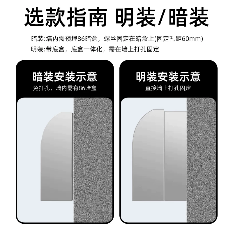 AVSSZ thép không gỉ 86 loại hộp chống nước phòng tắm chống nước bắn tung tóe hộp ngoài trời công tắc nguồn ổ cắm vỏ bảo vệ