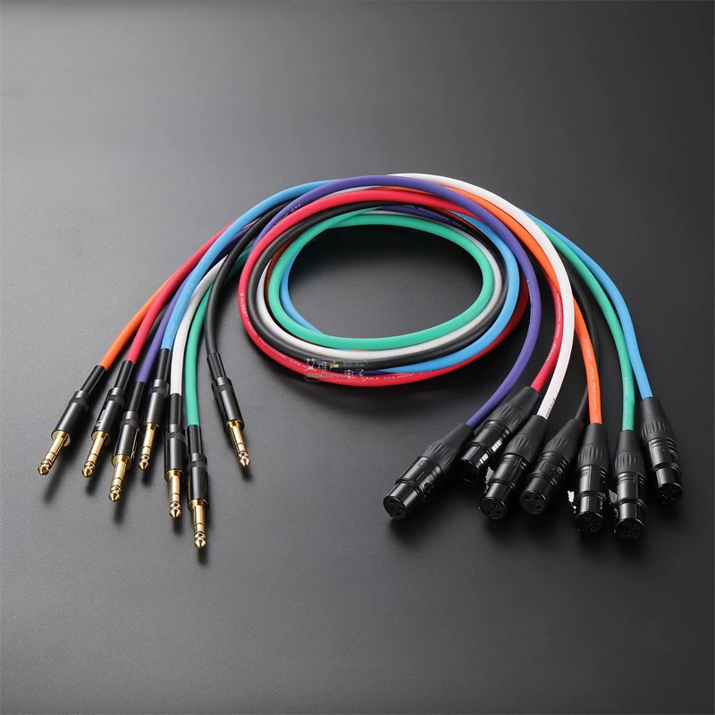 Cáp âm thanh thủ công chất lượng cao REAN, cáp audiophile, đầu nối Neutrik XLR cái sang cáp cân bằng 6.5mm