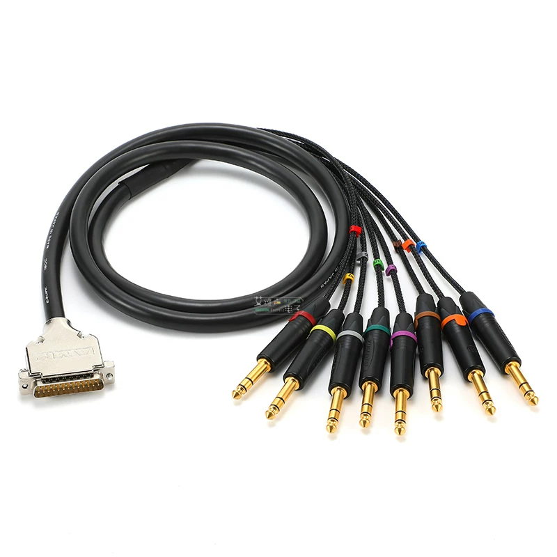 Canare MR202-8AT mạ vàng DB25 đến 8 cáp đuôi quạt tín hiệu âm thanh ba lõi lớn 6.35 NP3X