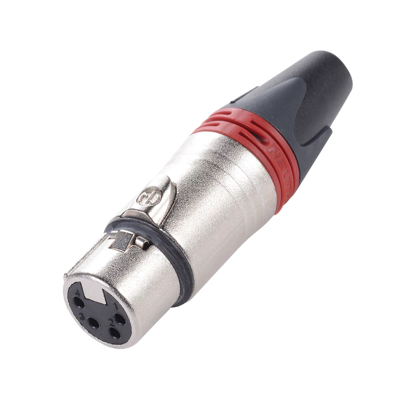 Đầu nối XLR nữ bốn lõi NEUTRIK NC4FXX nhập khẩu Đầu cắm XLR nữ bốn lõi cân bằng âm thanh XLR