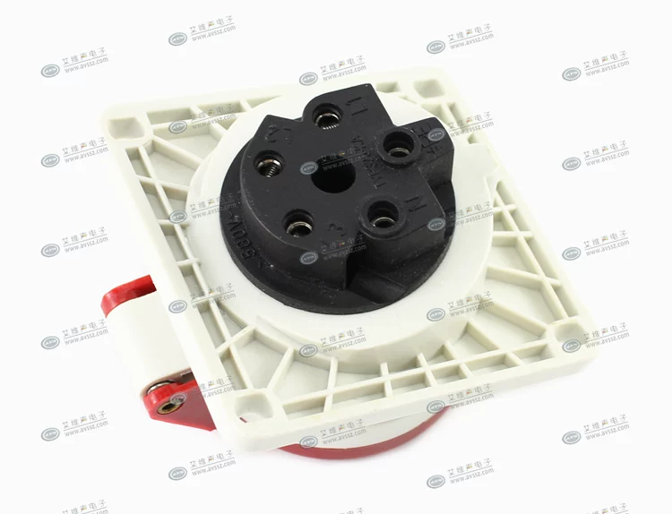 WEIPU TYP3823 ổ cắm công nghiệp hàng không 32A hộp phân phối loại xiên giấu kín IP44 5 lõi 3P+N+E