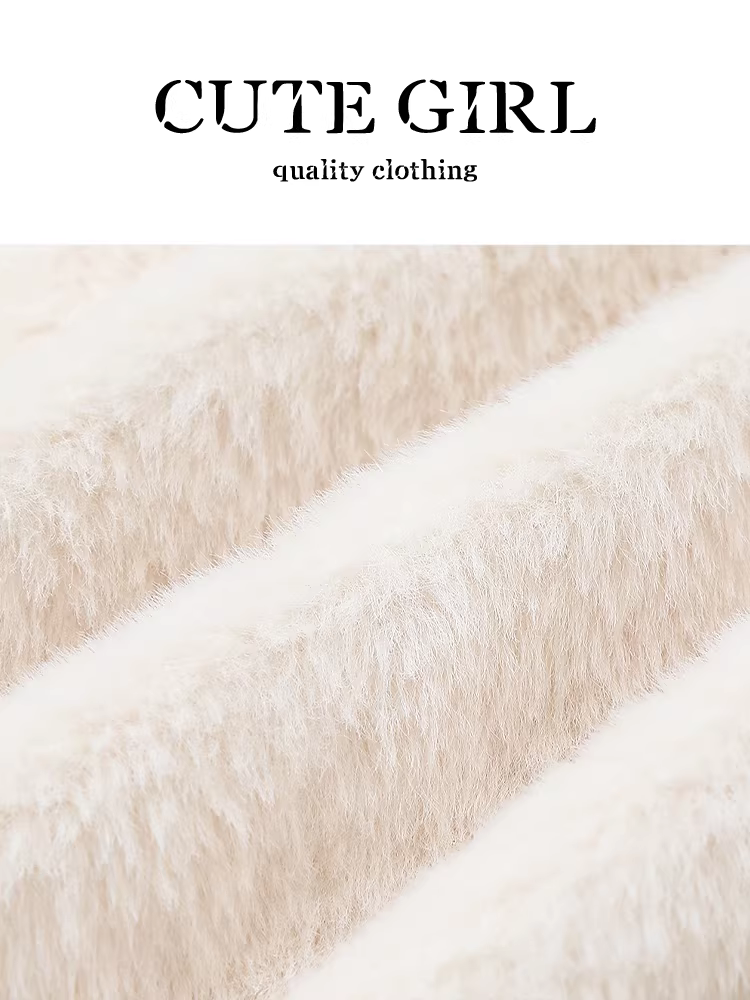 Áo khoác len cừu cổ đứng phong cách retro Hàn Quốc dành cho nữ mùa đông Áo khoác lót lông cừu dài vừa phải