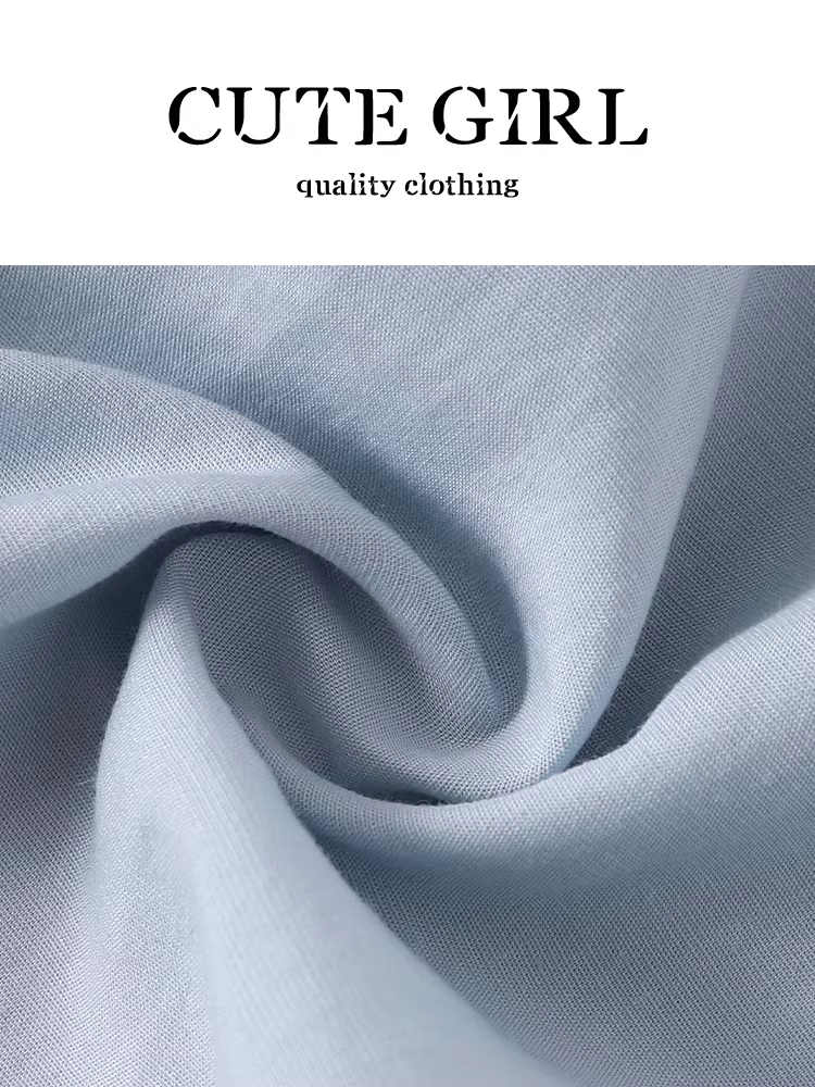 Áo sơ mi ngắn tay thiết kế theo phong cách Hàn Quốc cổ chữ V thắt eo dành cho nữ, áo tay phồng độc đáo mùa hè