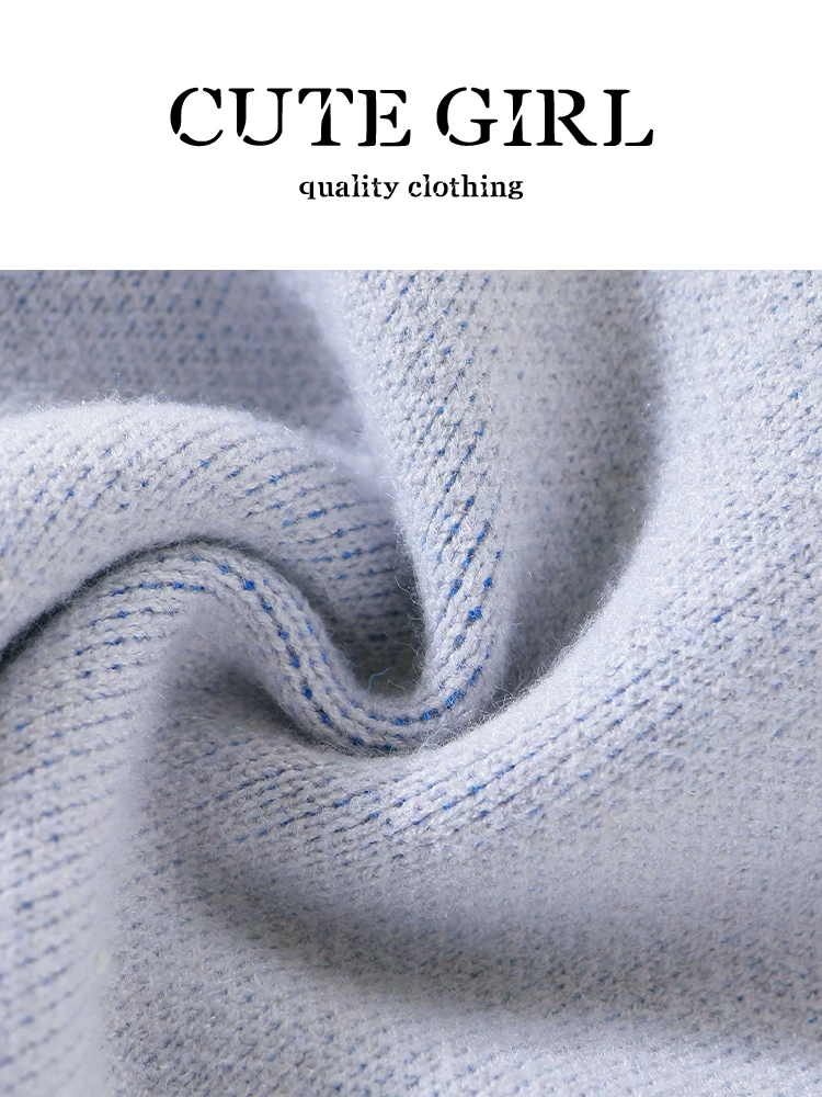 Áo len cổ polo họa tiết chữ jacquard màu tương phản phong cách Hàn Quốc dành cho nữ, mùa thu đông, thanh lịch, dáng rộng, giản dị và đa năng