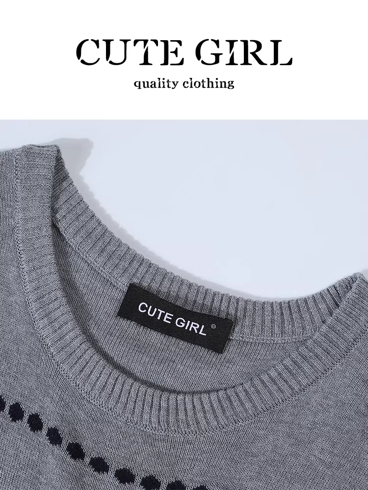 Áo vest dệt kim sọc chấm bi phong cách Hàn Quốc có khăn choàng dành cho nữ, đầu thu, thanh lịch, ôm dáng, áo không tay