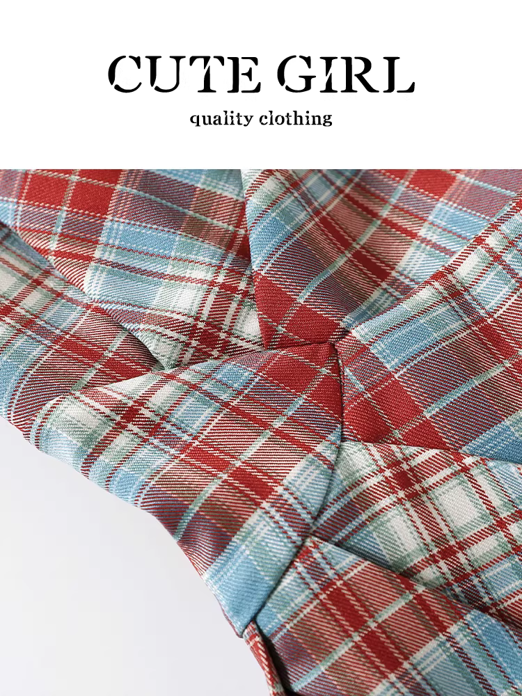 Áo camisole không tay kiểu Pháp phối màu kiểu Pháp thiết kế xếp nếp kiểu Pháp dành cho nữ mùa hè