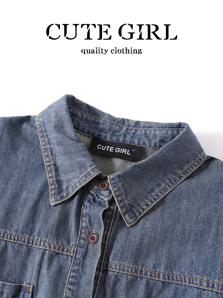 Áo vest denim không tay kiểu Hàn Quốc thanh lịch kiểu Hàn Quốc dành cho nữ mùa hè kiểu Hồng Kông kiểu cổ điển thắt eo