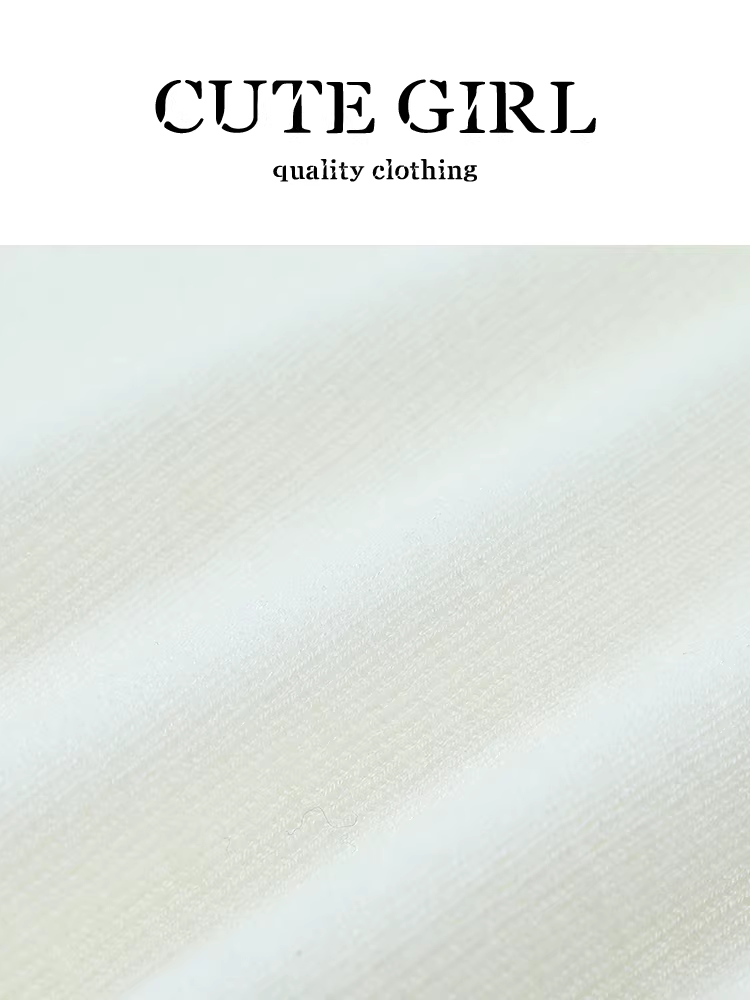 Áo dệt kim ngắn tay màu trắng phong cách Pháp có khăn choàng dành cho nữ vào đầu mùa thu, được thiết kế ôm dáng và tôn dáng.