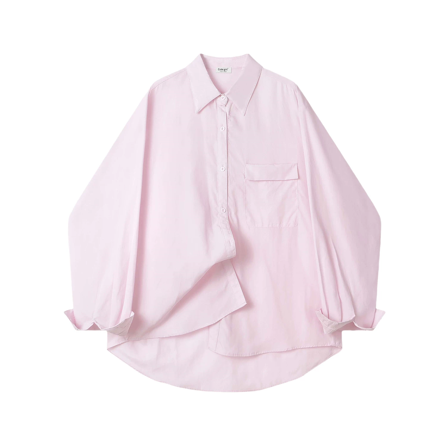 CuteGirl Dopamine Outfit Áo chống nắng màu hồng Áo sơ mi nữ mùa hè 2025 Áo sơ mi đa năng thông thường mới Áo khoác