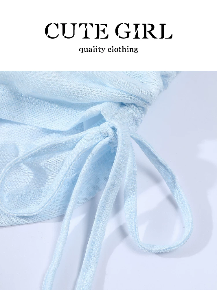 Áo camisole ren phong cách thuần khiết của CuteGirl dành cho nữ, bộ hai mảnh áo khoác len chống nắng phối ren xếp lớp mùa hè