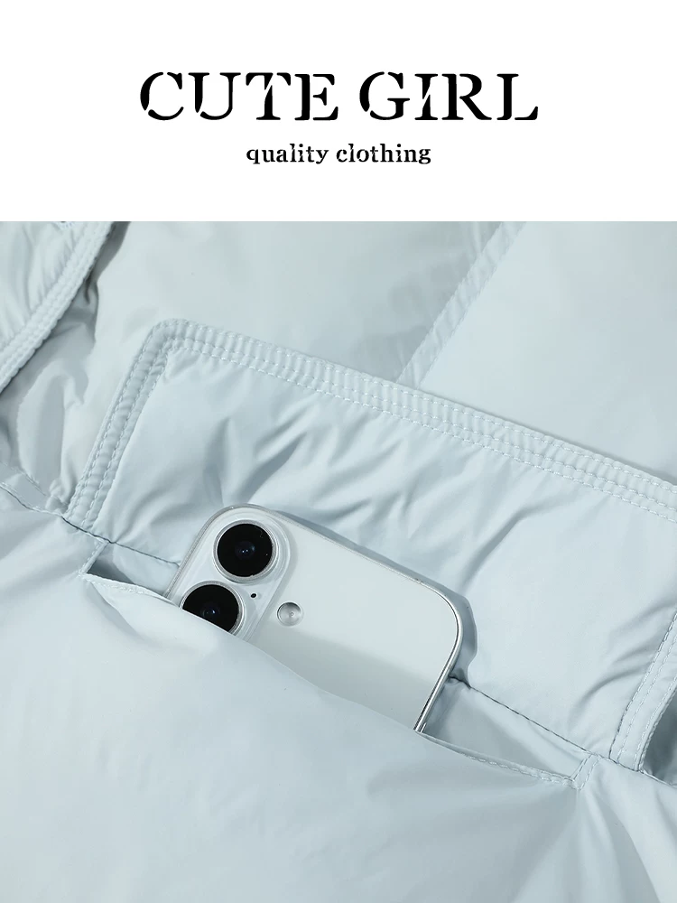 Áo khoác ngắn cổ đứng phối màu phong cách Hàn Quốc CuteGirl dành cho nữ, thiết kế thu đông, áo khoác cotton dáng rộng, đa năng, phong cách giản dị