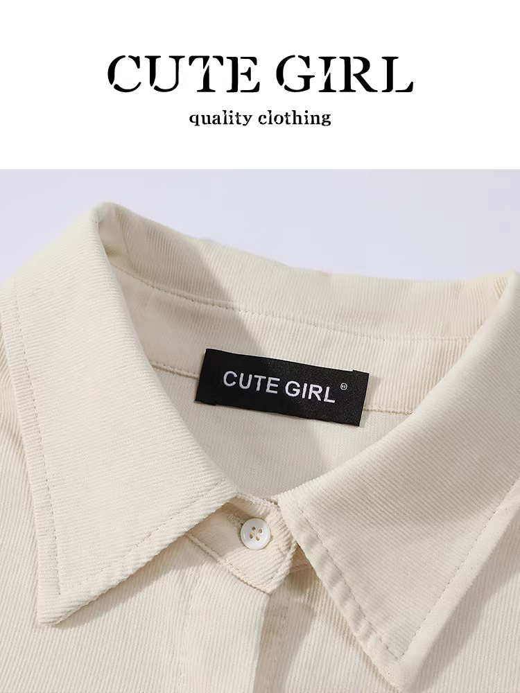 Áo sơ mi thêu nhung kiểu Hàn Quốc có khăn choàng dành cho nữ, thiết kế mùa thu, áo sơ mi dáng rộng, giản dị và đa năng