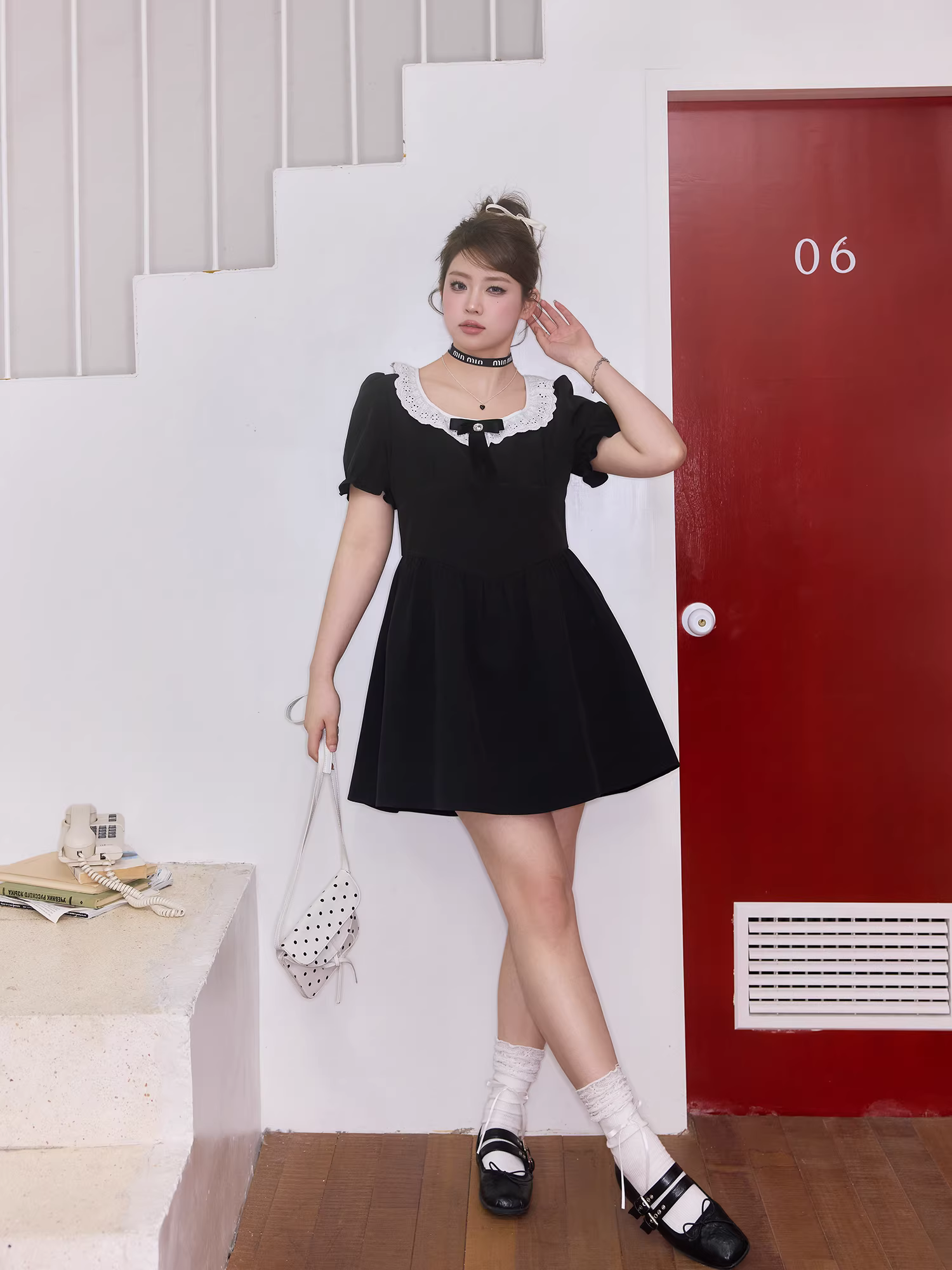 Quần áo nữ Zhang Daren cỡ lớn váy eo thon dáng quả lê trang phục giảm béo cao cấp váy đen nhỏ thanh lịch