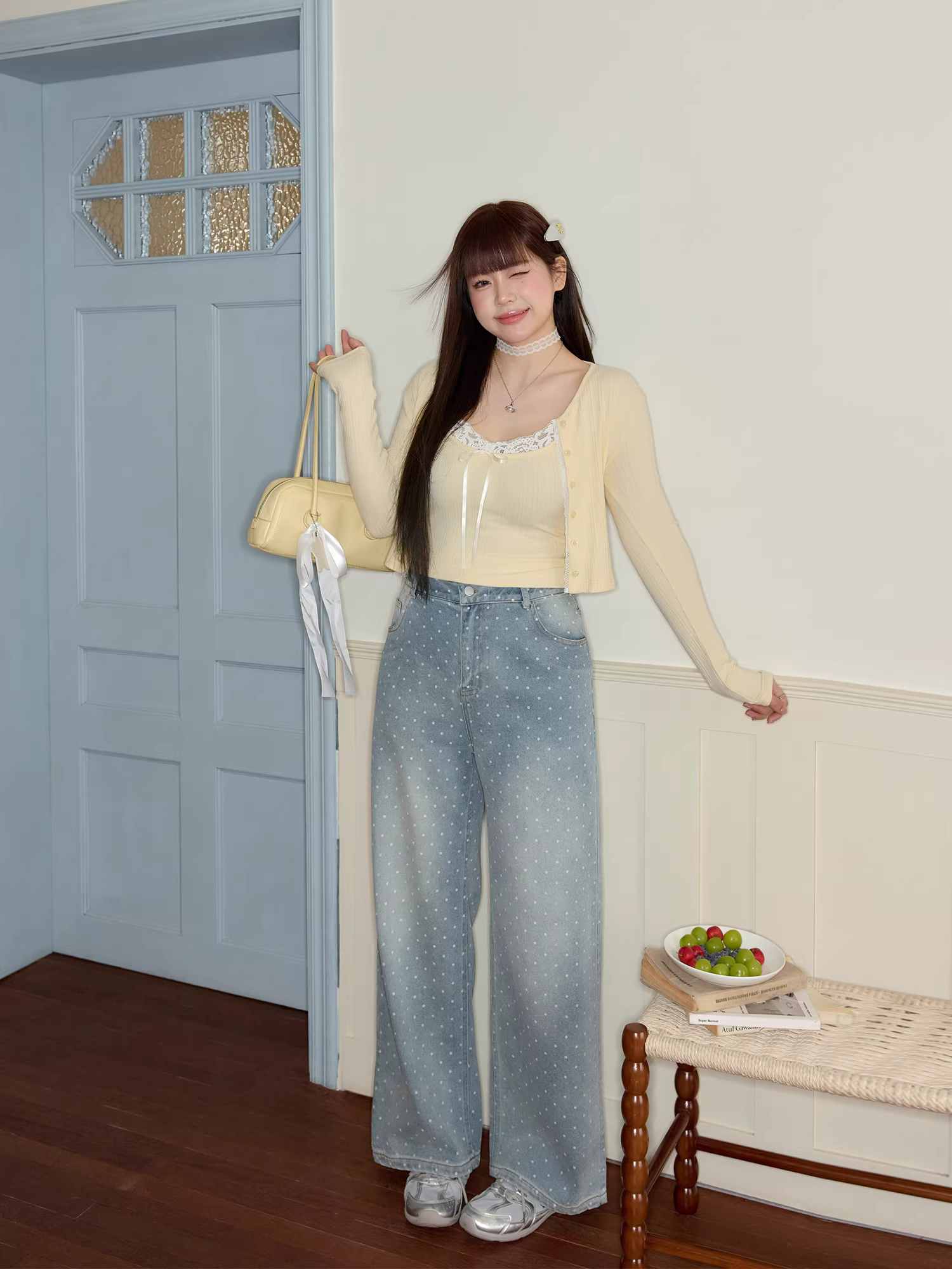 Bộ quần áo giảm béo nữ Zhang Daren dành cho phụ nữ cỡ lớn, trang phục giảm béo phong cách Hàn Quốc.