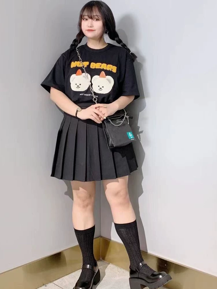 Váy xếp ly màu hồng dành cho nữ xuân hè 2025, kiểu mới, cạp cao, tôn dáng, ngắn, dáng chữ A, kiểu JK, nửa váy