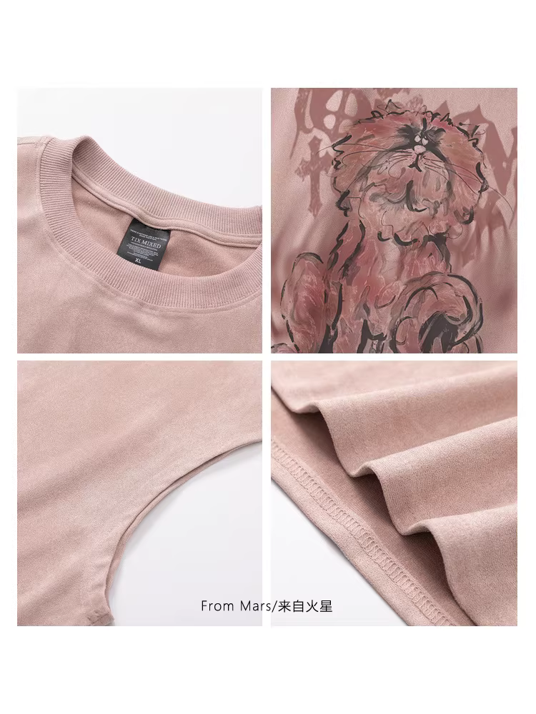 Từ sao Hỏa, khám phá sự thật đằng sau nó: Áo vest không tay dáng rộng in họa tiết cổ điển kiểu Mỹ.