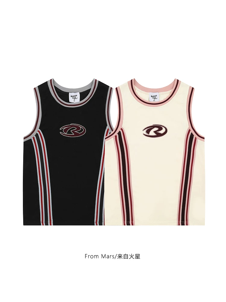 From Mars Behave với người khác một cách chân thành, áo vest không tay dáng rộng kiểu retro đường phố cao cấp, kiểu dáng unisex, không tay