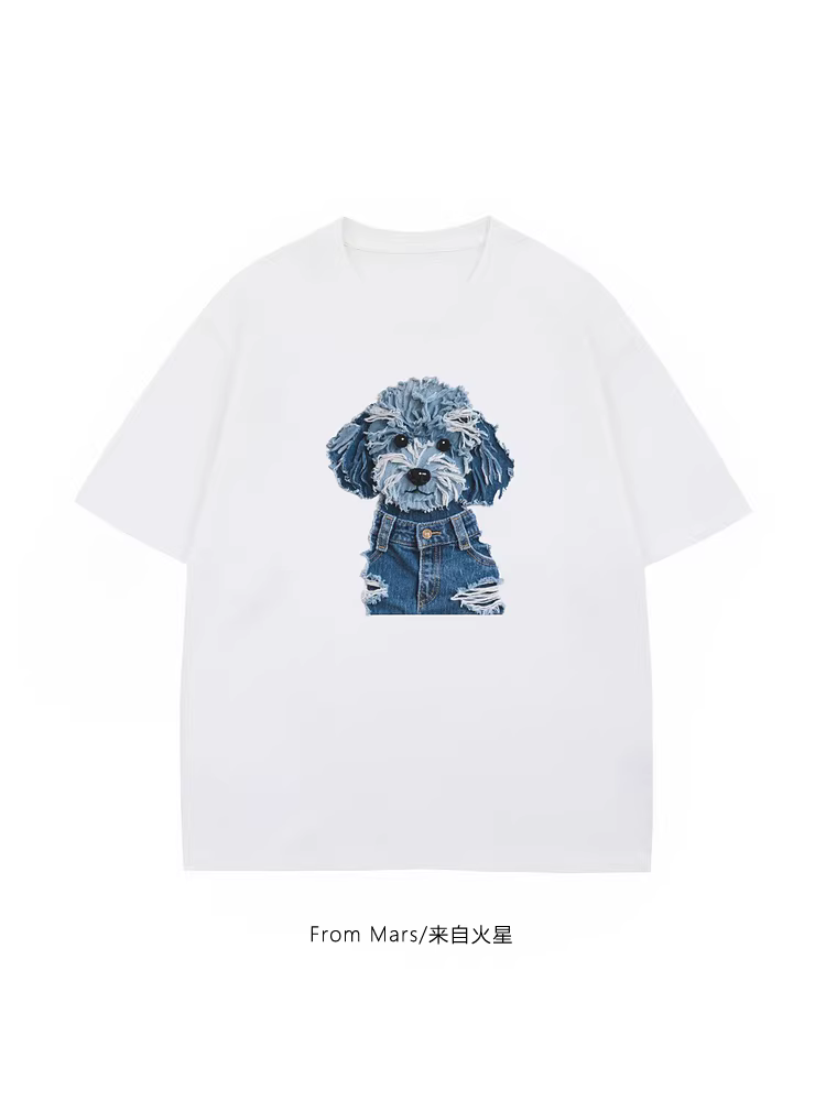 Áo thun ngắn tay mùa hè của chó con Mars Yabil