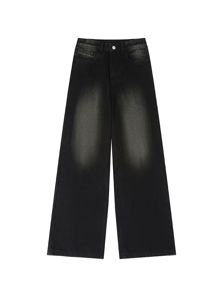 Từ sao Hỏa, mức độ bao quát hơn nữa là quần denim unisex dáng rộng, dáng rộng, phong cách retro, hợp thời trang, đa năng.