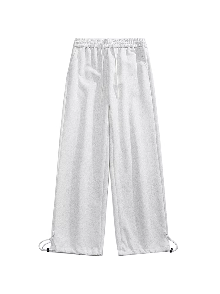 Từ sao Hỏa, quần thể thao dây rút màu trơn đơn giản, hợp thời trang, quần dài unisex rộng rãi, đa năng