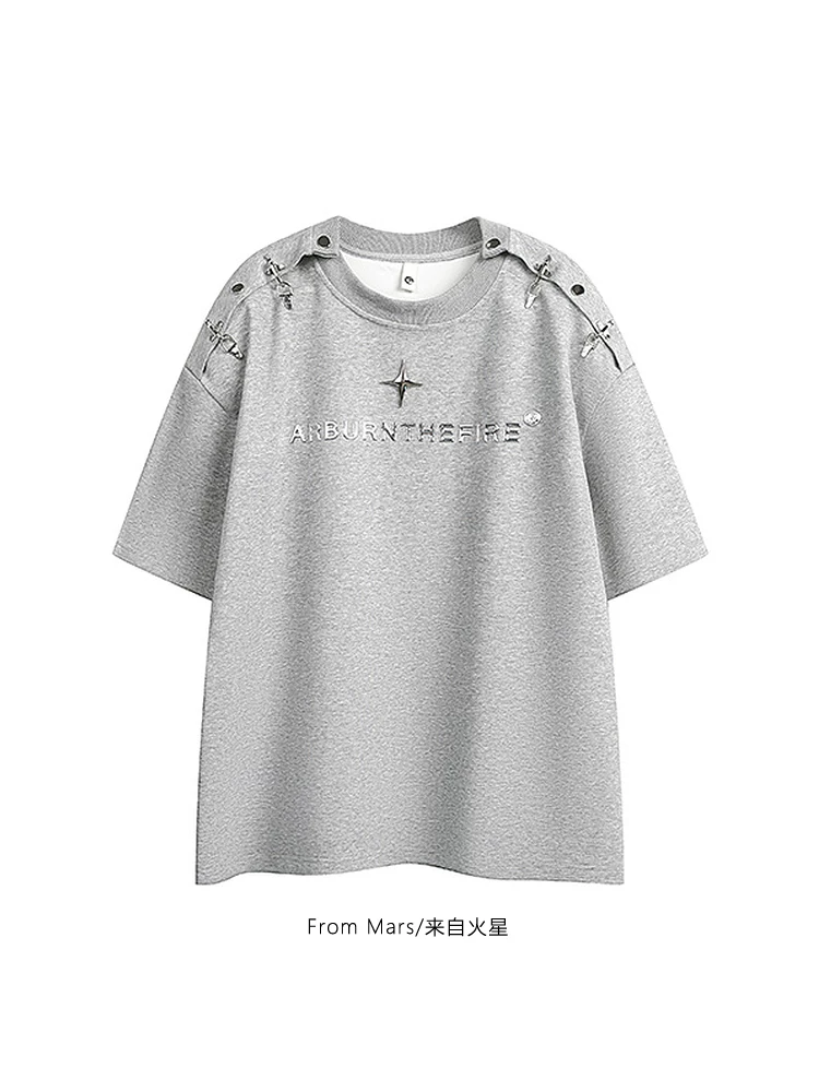 Từ sao Hỏa Hẹn gặp lại lần sau Áo thun ngắn tay dáng rộng thiết kế chữ unisex cao cấp dành cho nam và nữ