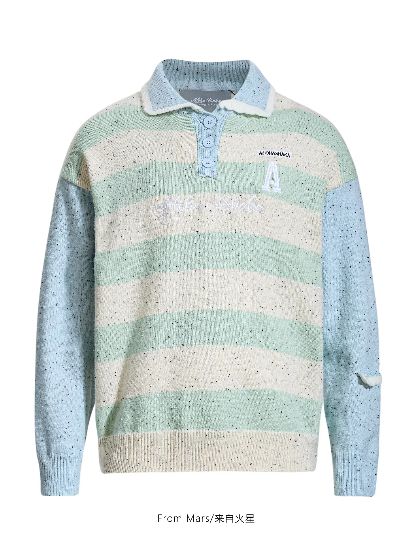 Từ Mars Crazy, áo len dáng rộng màu sắc tương phản, đẹp trai