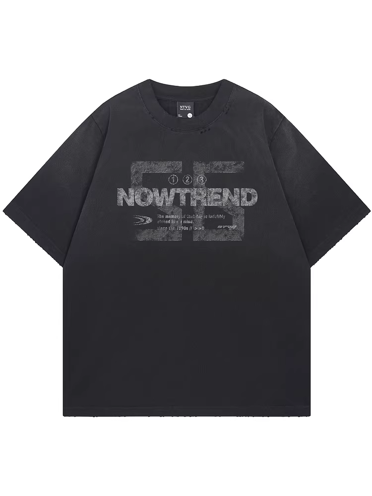 Từ sao Hỏa, giả và khó chịu, chữ mùa hè mờ mờ, phong cách lười biếng, áo thun ngắn tay unisex, cổ tròn, đa năng cho các cặp đôi.