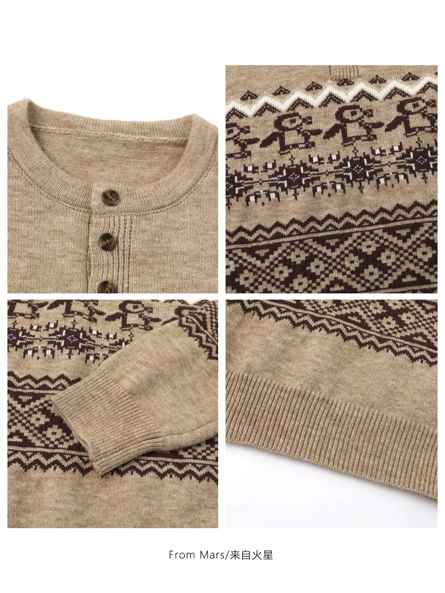 Áo len cổ tròn jacquard From Mars Lovely hiện nay có nghĩa là: Áo len cổ tròn jacquard From Mars Lovely hiện nay được dùng để chỉ mùa hoặc thời kỳ hiện tại.