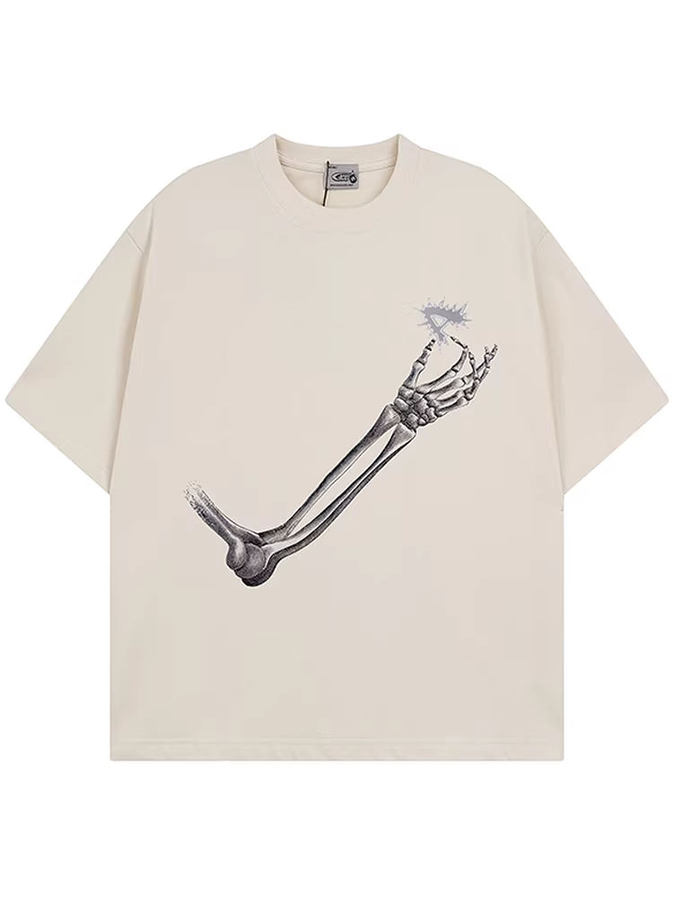 Từ sao Hỏa, hãy nỗ lực chụp những hình in sáng tạo về thời trang độc đáo, áo thun ngắn tay mới kiểu dáng rộng rãi, phong cách BF đa năng.