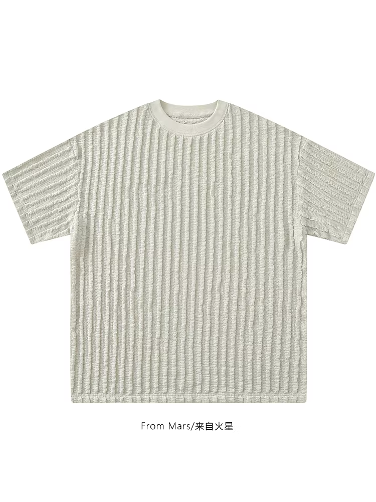 Từ sao Hỏa, gặp bạn trong mọi khía cạnh, thương hiệu thời trang Trung Quốc cổ điển, giản dị, sạch sẽ, áo thun ngắn tay dáng rộng mùa hè