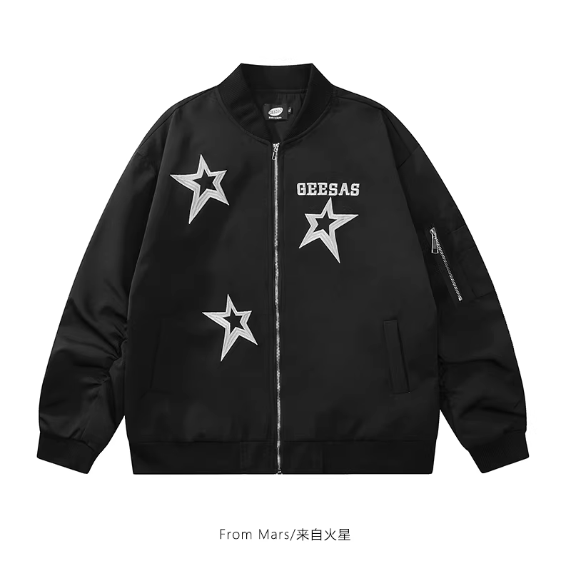 Áo khoác thêu FromMars không sợ khó khăn.