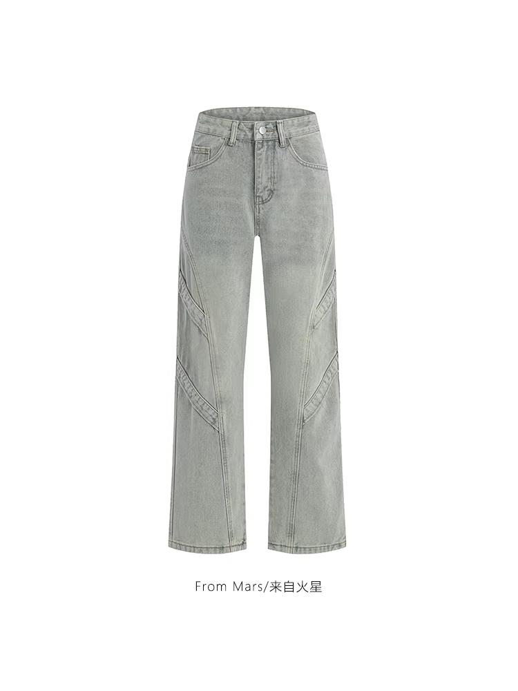 Từ sao Hỏa, bạn đang đi đâu? Quần denim kiểu đường phố Mỹ, phối màu độc đáo, phong cách trẻ trung dành cho các cặp đôi, hợp thời trang cho cả nam và nữ.