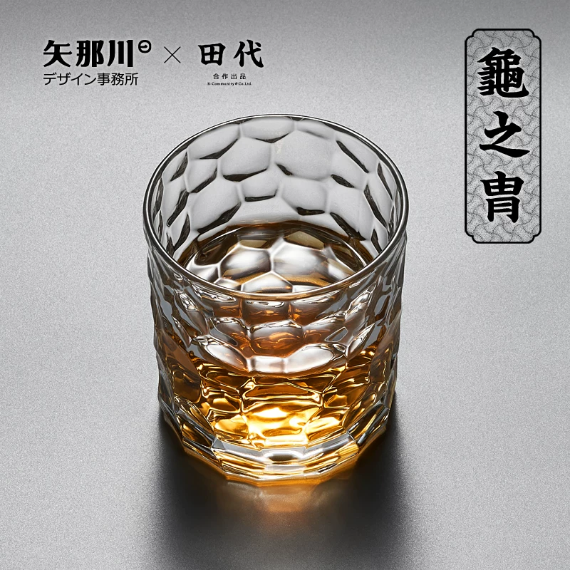 Ly rượu whisky họa tiết mai rùa kiểu Nhật, ly rượu cao cấp thẩm mỹ cao, ly thủy tinh dày kiểu Instagram, cốc nước, cốc trà, cốc thủy tinh.