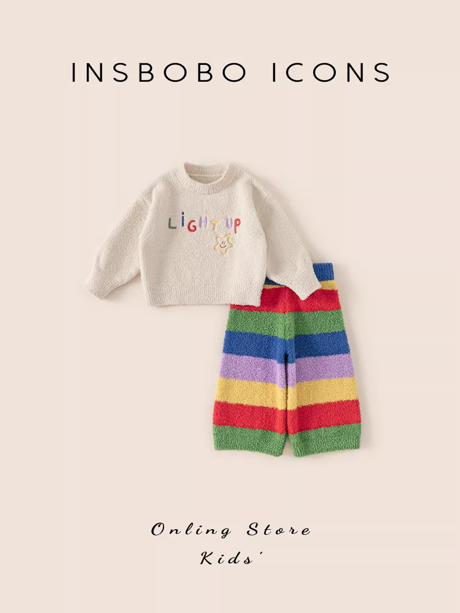 Bộ đồ ngủ trẻ em thu đông kiểu mới 2025, bộ đồ mặc nhà bé gái, quần áo thu bé trai, thời trang trẻ em hợp xu hướng