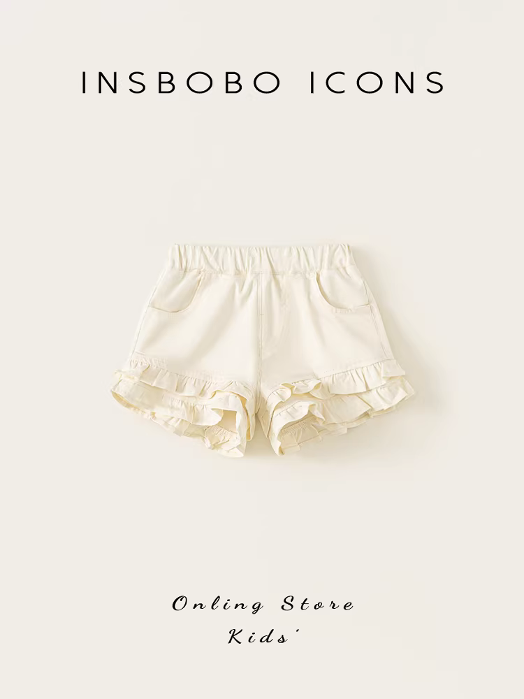 Quần bé gái INSbobo mùa hè kiểu mỏng năm 2025, quần bé gái mặc thường ngày, quần đùi trẻ em mùa hè, thời trang