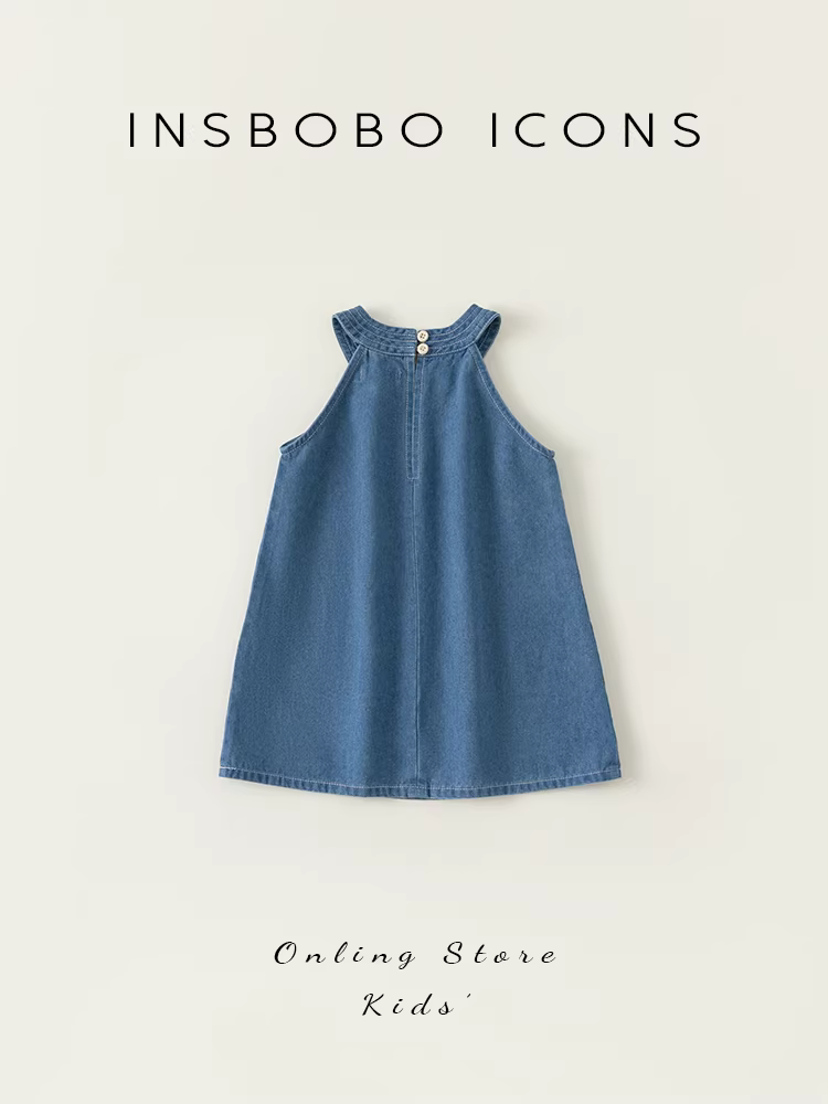 Váy hè bé gái 2025, chân váy trẻ em hè, chân váy bò bé gái, chân váy yếm hè, quần áo trẻ em hè thời trang