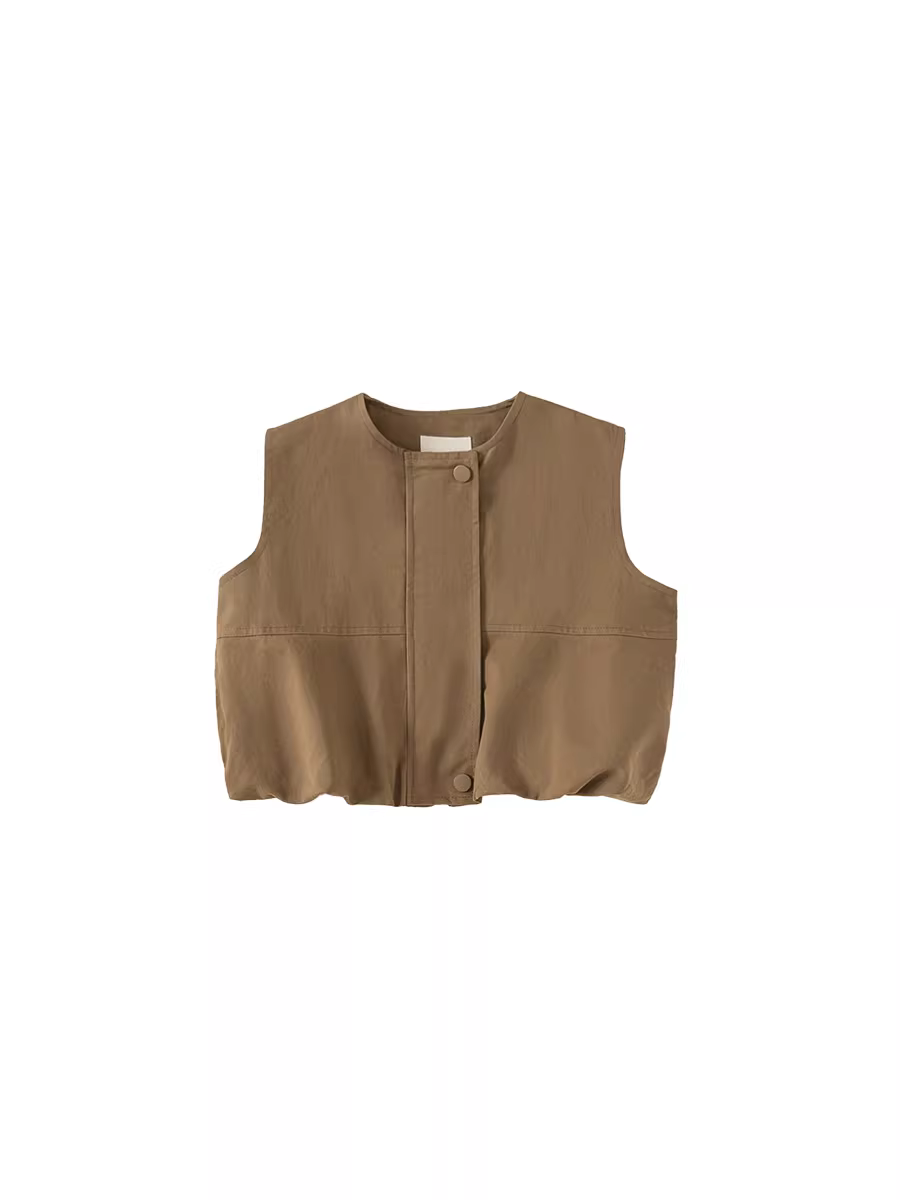 Áo ghi lê bé trai INSbobo thu đông 2025, áo ghi lê bé gái mới, áo khoác ngoài trẻ em