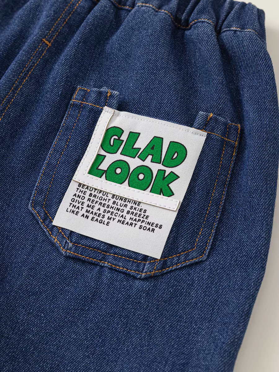 Quần short trẻ em INSbobo quần bé gái kiểu dáng mỏng nhãn hiệu thời trang quần short denim bé trai phong cách đa năng mặc mùa hè