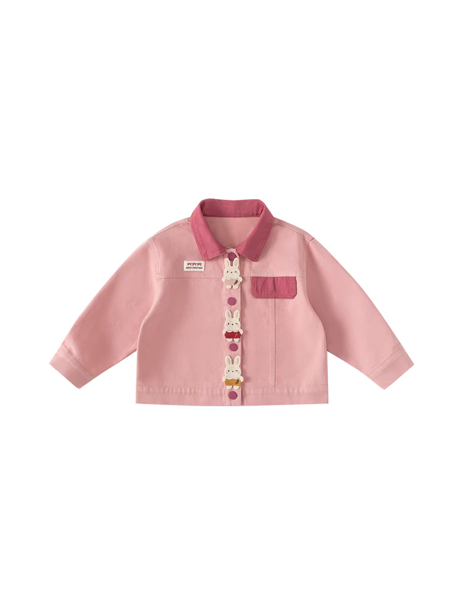 Áo khoác bé gái INSbobo thu đông 2025, trang phục đầu thu mới, áo siêu dễ thương cho bé, thời trang trẻ em