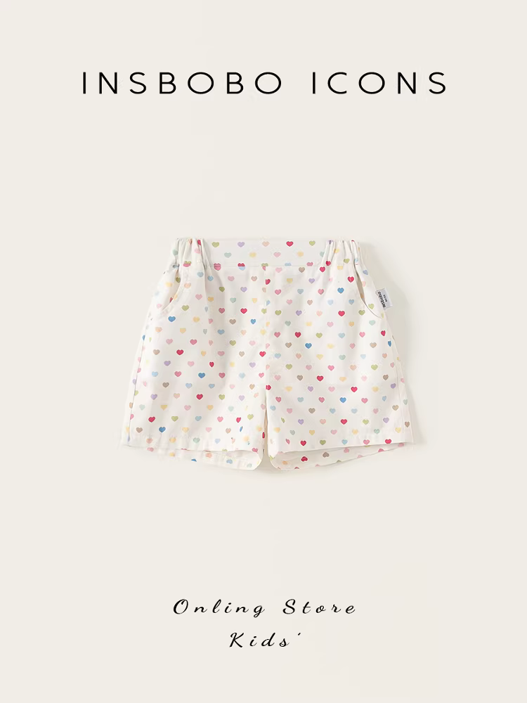 INSbobo quần bé gái kiểu dáng mỏng quần short bé gái trang phục đầu mùa hè quần áo mùa hè cho bé quần thường ngày cho trẻ em quần áo trẻ em hợp thời trang