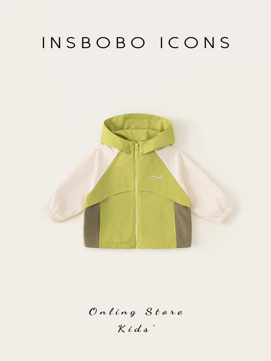 Áo khoác gió trẻ em INSbobo, áo khoác gió bé trai, kiểu mới thu đông 2025, áo bé gái thời trang, áo khoác ngoài trẻ em