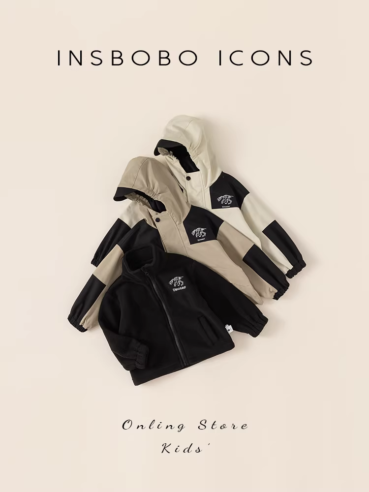 Áo khoác bé trai thu đông 2025, áo khoác ba lớp trẻ em, áo khoác gió bé gái, áo khoác thu đông trẻ em