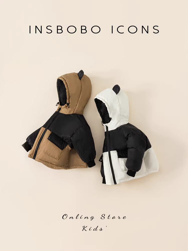 Áo khoác phao trẻ em mùa đông, áo phao bé trai mẫu mới 2025, áo phao bé gái 90% lông vịt trắng, quần áo mùa đông trẻ em, thời trang trẻ em