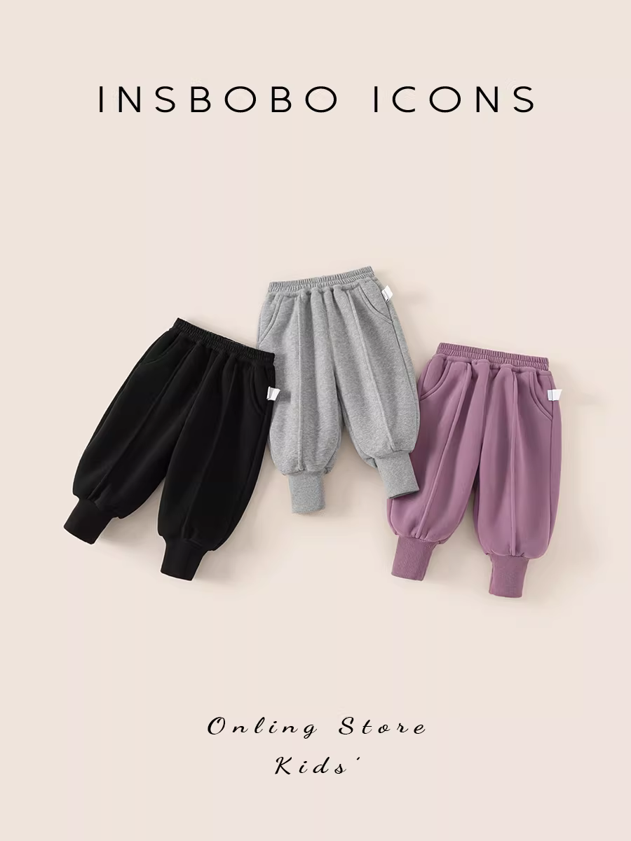 Quần bé gái thu đông, quần thể thao bé trai thời trang, quần trẻ em mùa thu đông 2025, quần trẻ em mặc thường ngày mùa thu