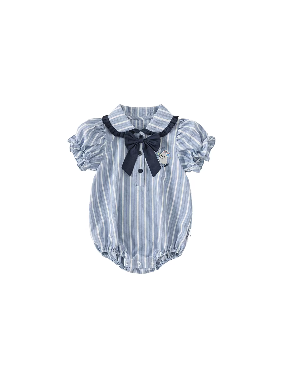 Quần áo trẻ em INSbobo mùa hè 2025 kiểu mới bộ liền thân bé gái sơ sinh bộ đồ bò dễ thương quần áo trẻ em mùa hè